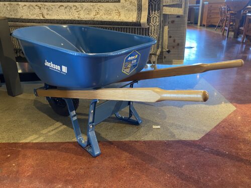 JACKSON Blue Pro Grade Steel Wheelbarrow