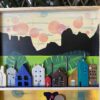Colorful City Abstract Mixed Media Wall Art
