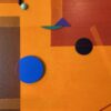 Colorful City Abstract Mixed Media Wall Art