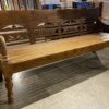 Sturdy Wall-Wood 4-Seater Bench