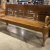 Sturdy Wall-Wood 4-Seater Bench