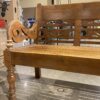 Sturdy Wall-Wood 4-Seater Bench