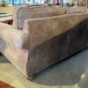 Soft Brown Stud Trim Loveseat
