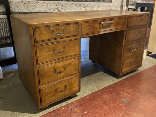 HENREDON Artefacts Campaign Style 9-Drawer Dresser