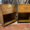HENREDON Artefacts Campaign Style Tilt-Drawer Nightstands (Set of 2)