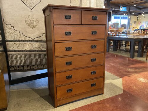 Warm Tone 6-Drawer Mission Style Dresser