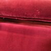 Z GALLERIE Crimson Velvet Spindle Chair with Ottoman