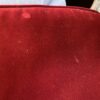 Z GALLERIE Crimson Velvet Spindle Chair with Ottoman