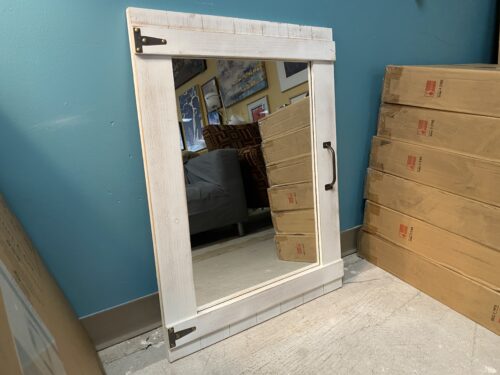 NEW! FIRSTIME White Rustic Cottage Door Mirror