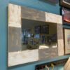 NEW! FIRSTIME Rustic White & Grey Mason Planks Mirror