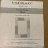 NEW! FIRSTIME Rustic White & Grey Mason Planks Mirror