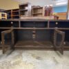 Dark Wooden 4-Door Console Table