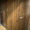 Dark Wooden 4-Door Console Table