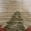 Hand Woven Peruvian Folk Art Tapestry in Red Frame