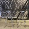 Minimal Modern Acrylic Seat Barstools (Set of 2)