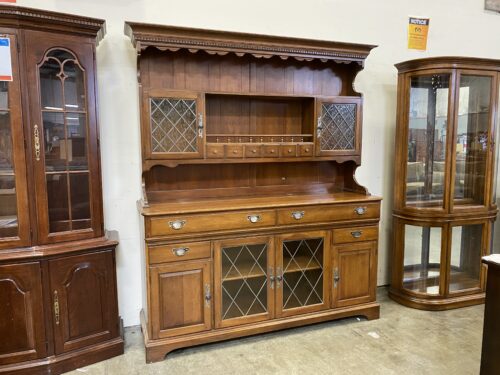 PENNSYLVANIA HOUSE Vintage 2 Piece Buffet with Lattice Glass Details