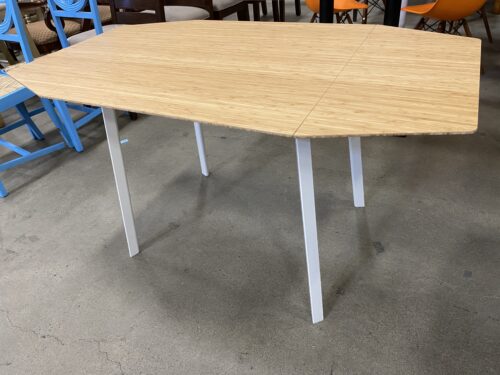 IKEA PS 2012 Bamboo and White Drop Leaf Dining Table