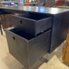 BLU DOT Black Minimal 2-Drawer Desk