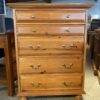 OPEN HOME Blonde 5-Drawer Tallboy Dresser