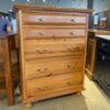 OPEN HOME Blonde 5-Drawer Tallboy Dresser