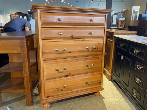 OPEN HOME Blonde 5-Drawer Tallboy Dresser