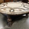 THOMASVILLE Hills of Tuscany Trebbiano Marble Round Coffee Table