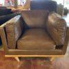 ARTICLE Timber Charme Leather Longe Chair in Charme Chocolat