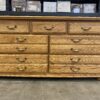 Natural White Oak 7 Drawer Lowboy Dresser