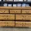 Natural White Oak 7 Drawer Lowboy Dresser
