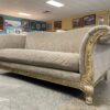 SCHNADIG Ornate Camel Back Rolled Arm Sofa