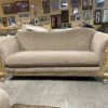 SCHNADIG Ornate Camel Back Rolled Arm Sofa