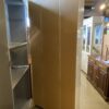 Towering White Glass Door Cabinet w/ Adjustable Shelves