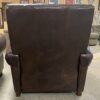 Classic Pushback Reclining Brown Leather Armchair