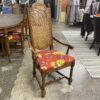 DREXEL Vintage Oval Dining Set w/ 2 Leaves & 6 Wicker Back Chairs
