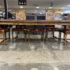 DREXEL Vintage Oval Dining Set w/ 2 Leaves & 6 Wicker Back Chairs