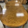 DREXEL Vintage Oval Dining Set w/ 2 Leaves & 6 Wicker Back Chairs