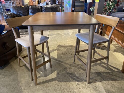 Tall Natural Minimalist 2-Seater Dining Set