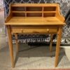 Bright Honey Blonde Writing Desk w/ Cubby Storage