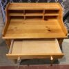 Bright Honey Blonde Writing Desk w/ Cubby Storage