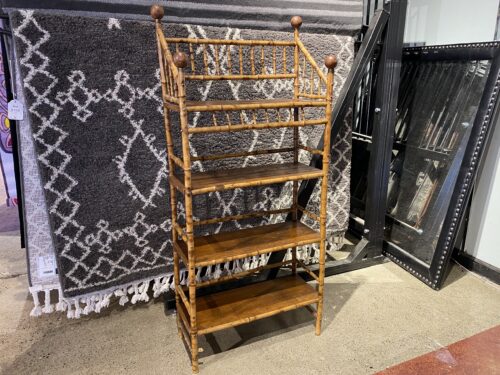Petite Vintage 4-Tier Bamboo Shelf