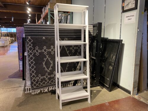 Crisp White Minimal Open 5-Tier Shelf