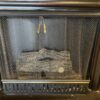 Traditional Black Wood Framed Fireplace with Mantel