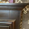 Traditional Black Wood Framed Fireplace with Mantel