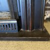 Traditional Black Wood Framed Fireplace with Mantel