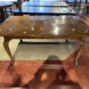 Vintage French Style Dining Table with Curved Legs
