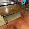 Vintage French Style Dining Table with Curved Legs