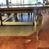 Vintage French Style Dining Table with Curved Legs