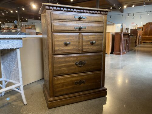 Vintage 30" Wide Four Drawer Tallboy Dresser