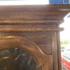 MANOR HOUSE Rustic China Hutch with Swirl Carving and Shutter Style Doors