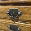 MANOR HOUSE Rustic China Hutch with Swirl Carving and Shutter Style Doors